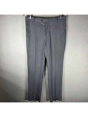 Pronto Uomo Modern Fit Dress Pants Mens Gray Size 32x32 Stretch Separates